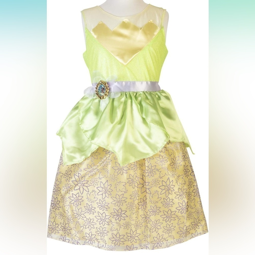 NWT Tiana Dress Costume for Girls Halloween costume Disney Princess Tiana. - Picture 4 of 5